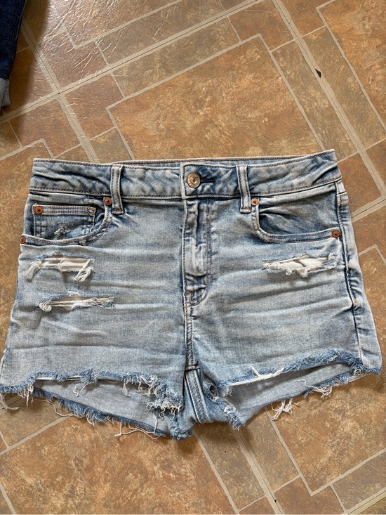 American Eagle Outfitters Pants - American eagle Light Wash Distressed Women's Denim Shorts
